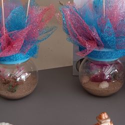 Used/Leftover Baby Shark Centernpieces . 