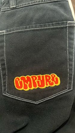 GMPYRE Wide Leg Black Denim Jeans