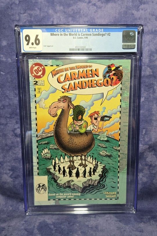 Where In The World Is Carmen Sandiego? #2, 1996 • CGC 9.6 • DC Comics