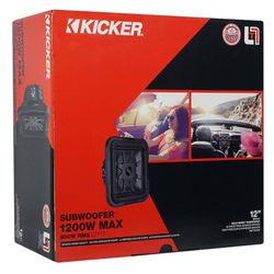 Kicker L7 12” Shallow Subwoofer 46L7T124 Brand New 