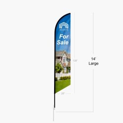Feather Angled Flag (Double Sided)