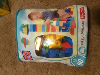 Mega Bloks Big Building Bag 80-Piece Building Set in Classic