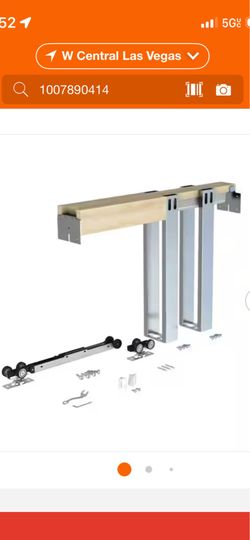 CALHOME Soft Close and Open 24 in. to 36 in. × 80 in. Aluminum Upright Universal Lightweight Pocket Door Frame for 2x4 Stud Wall