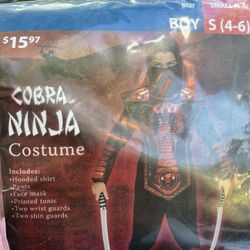 Cobra Ninja Costume Size 4-6