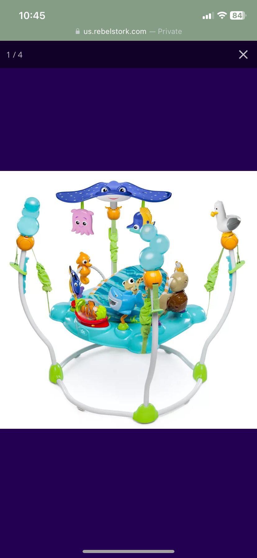 Disney Baby Finding Nemo Sea of Activities Jumper