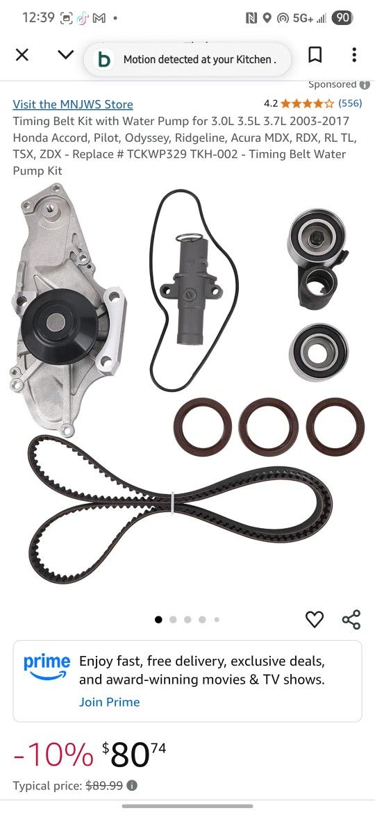 Water Pump & Timing Belt