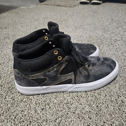 DC Shoes Josh Kalis Mid Skate Shoes Black Wash Gum Sole Men’s 11