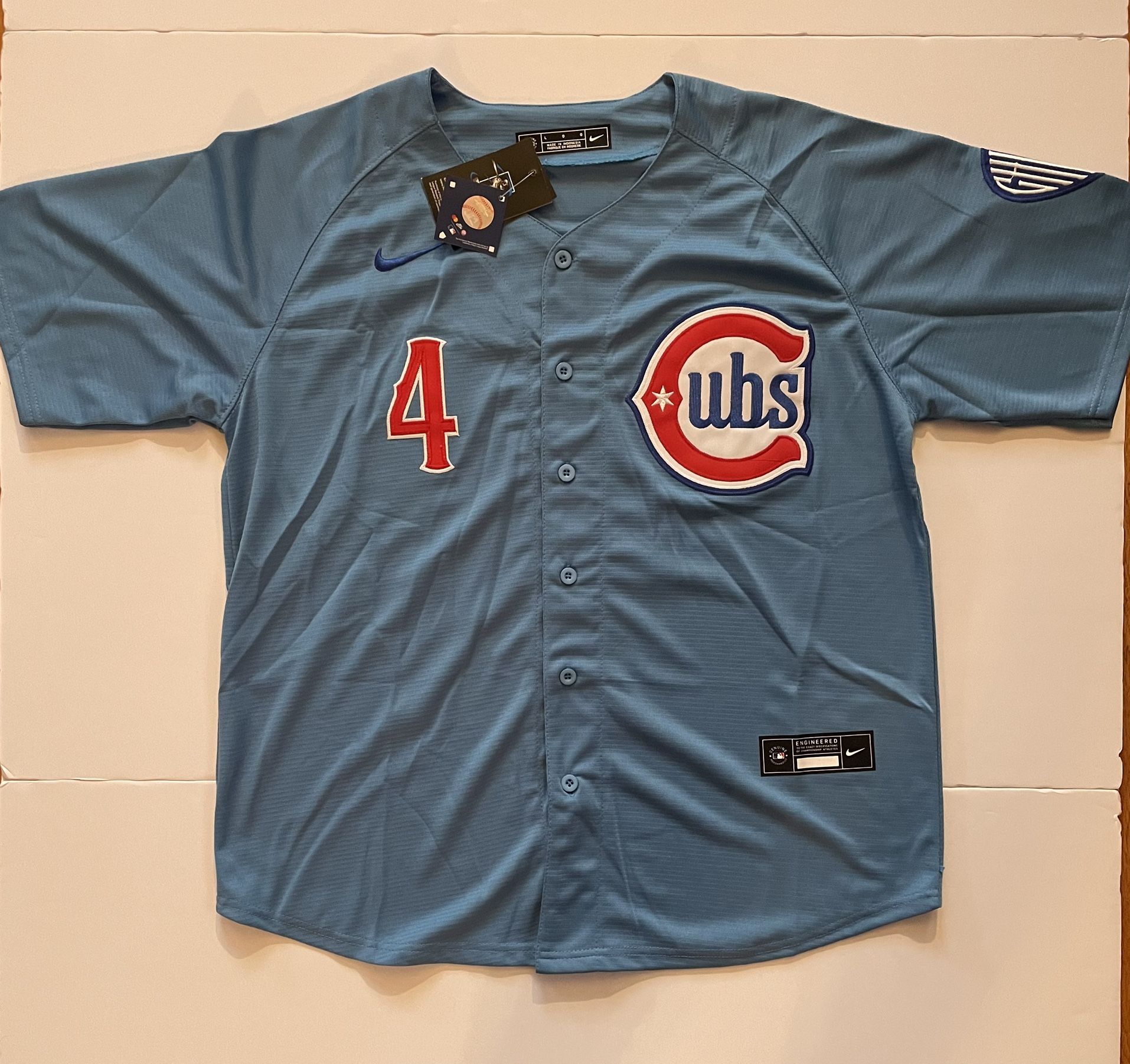 Pete Crow-Armstrong Chicago Cubs Alternate Jersey- Light Blue (LARGE)
