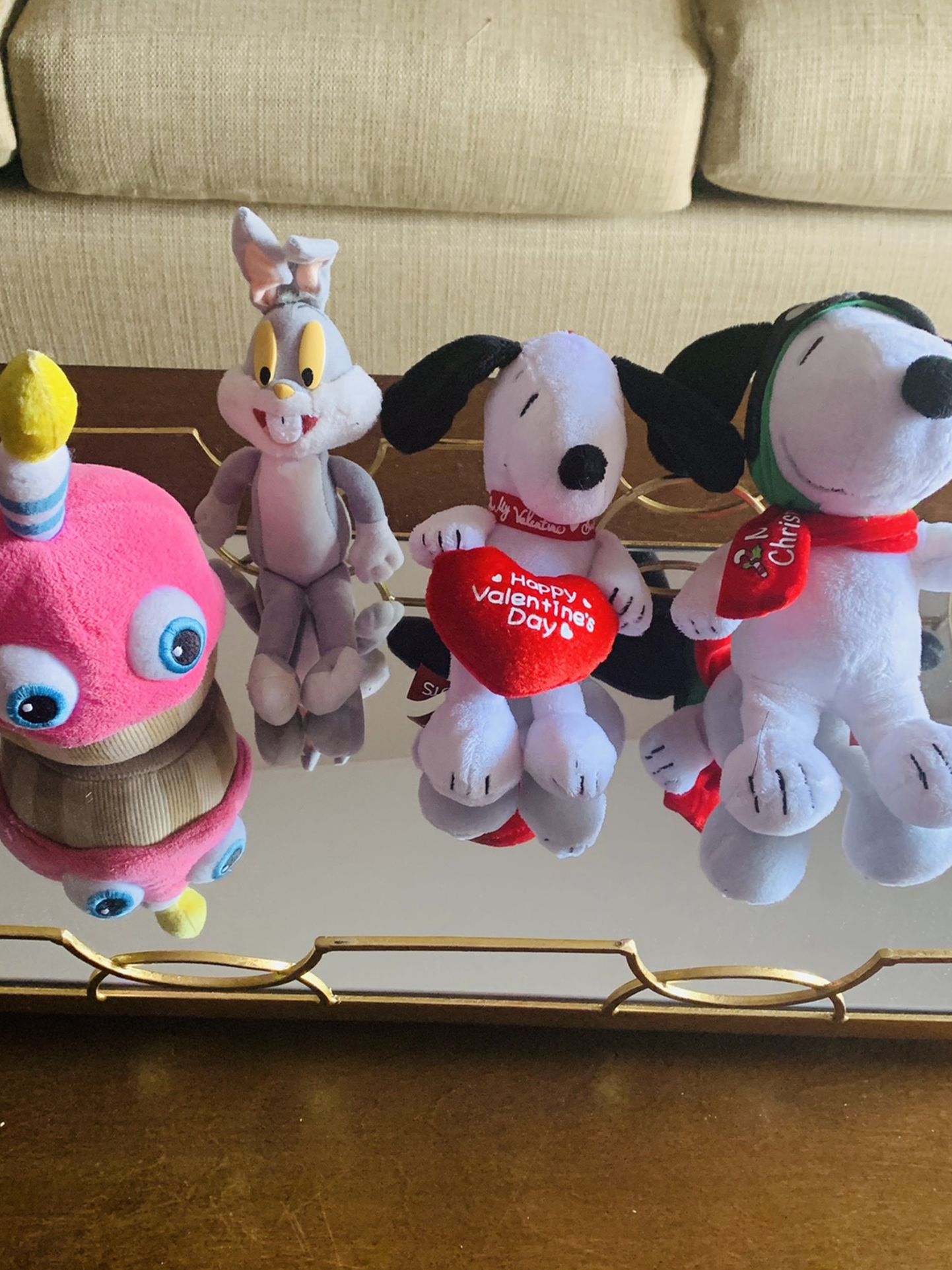 Snoopy And Bugs Bunny Plush