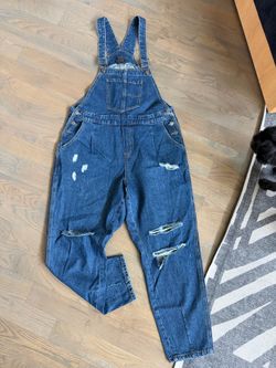 City Chic Distressed overalls size 12