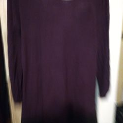 Large Plum Colored Tunic Blouse