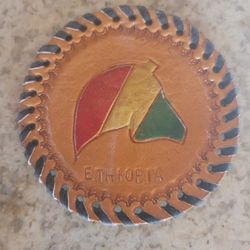 Hand Tooled Leather Coasters 