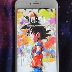 iPhone 6S Plus Rose Gold 64 GB + Otters  Mickey Mouse Hard case 