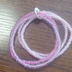 Pink Grouped Bracelet 