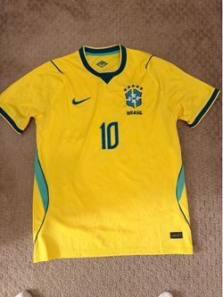 Nike Brazil national team home soccer jersey with Neymar Jr. #10 on the back
