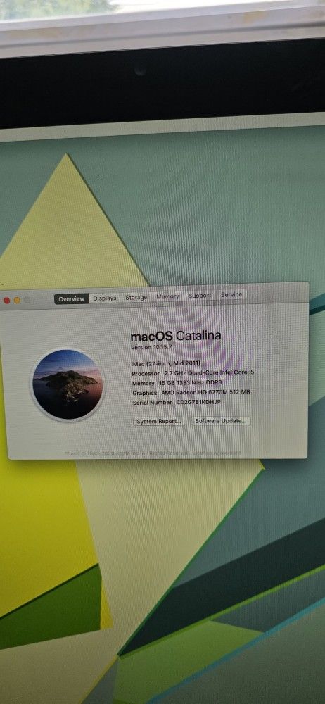 IMAC - 27in CATALINA 2011