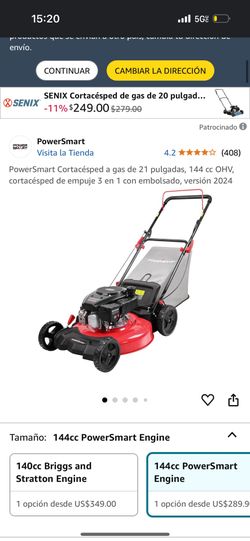 PowerSmart Corta Césped A Gas 21 Pulgadas