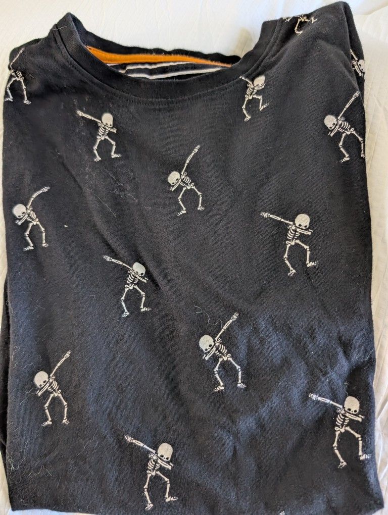 Denim & Flower Shirt Size 13-14 Boys