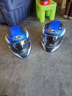 HJC Full-Face Motorcycle Helmets – Pair