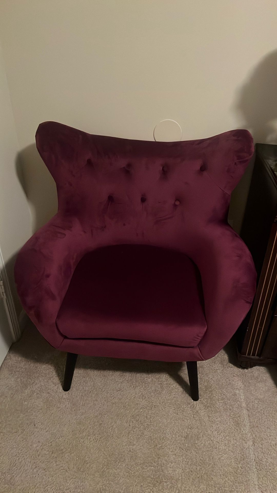 Purple Velvet Seat