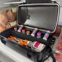 Brand new Peptide travel containers, perfect for holding all your peptides like  reta, tirz, GHKCU, NAD+ BPC 157 Etc