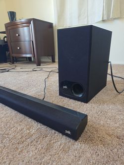 Polk Audio sound bar with subwooofer