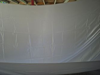 Large white square table covers