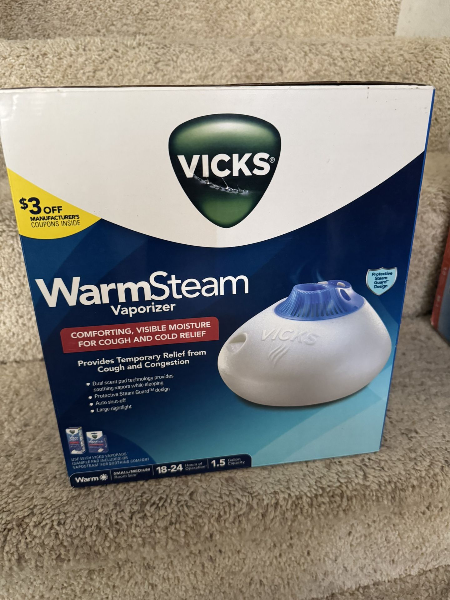 Vicks Warm Steam Vapor