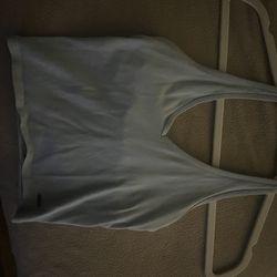 blue hollister halter top