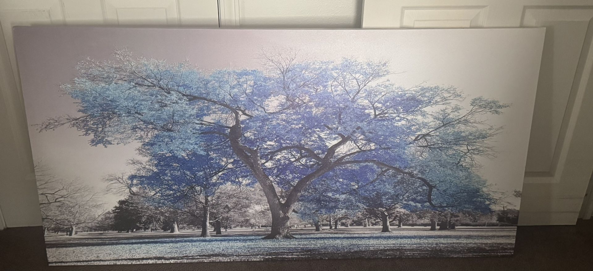 Blue Leaves Portrait