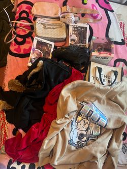 Clothes,bags,toys,headphones,shoes