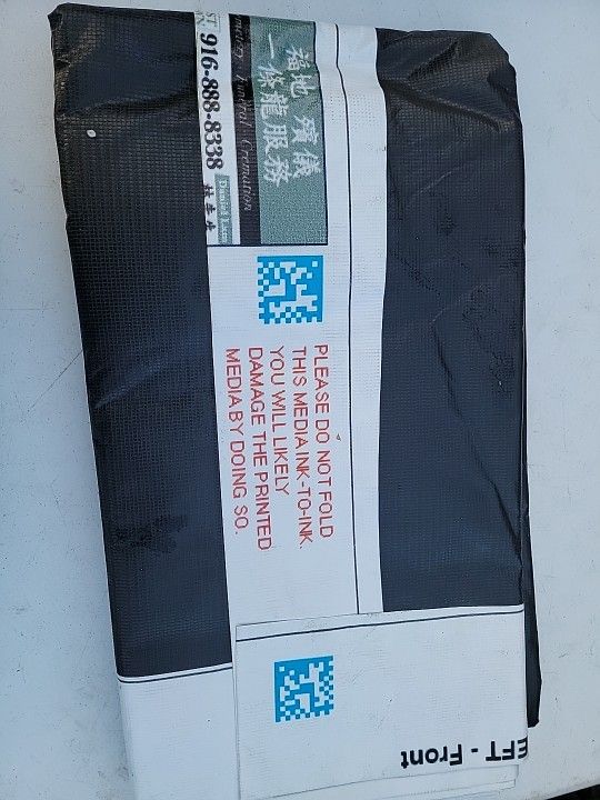 New Never Used Vinyl Tarps Size 12'.3 ×24'. Heavy Duty Waterproof UV Resistant