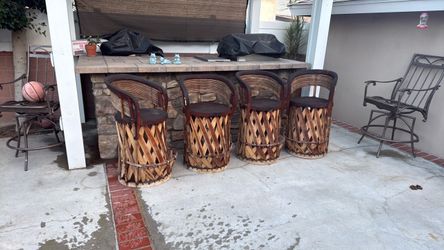 Mexican Equipales Bar Stools