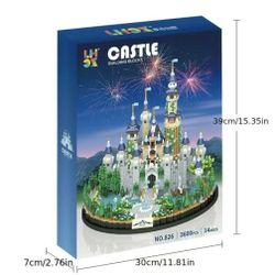 Magic Castle Building Blocks LHOX No.826 /Ages 14/3600 Pcs New Sealed Box  