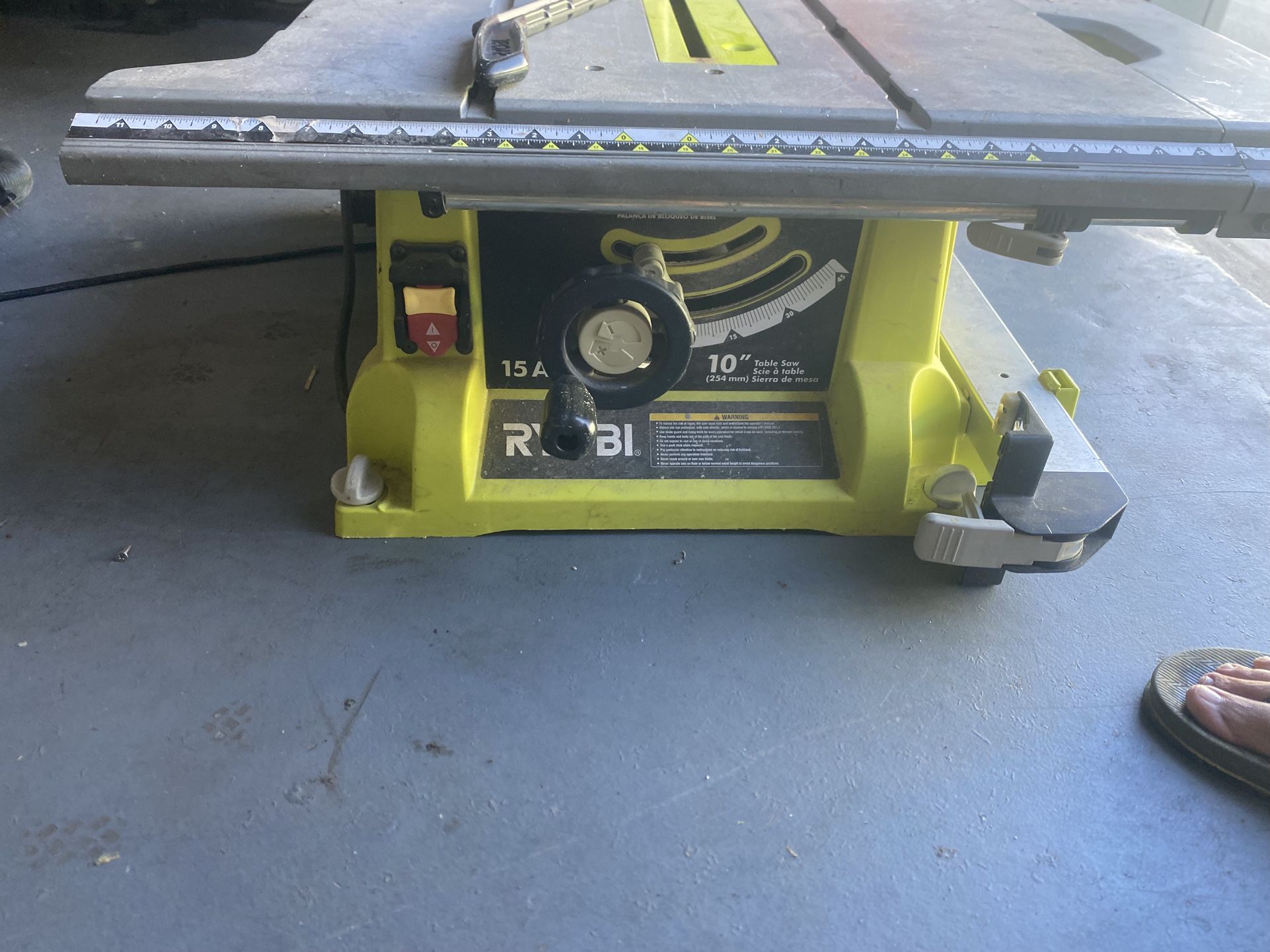 Ryobi table Saw