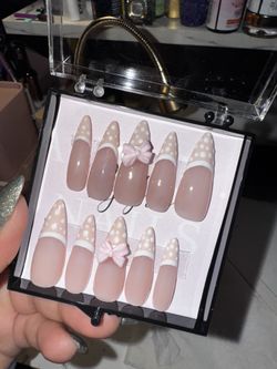 Press On Pink Nail Set