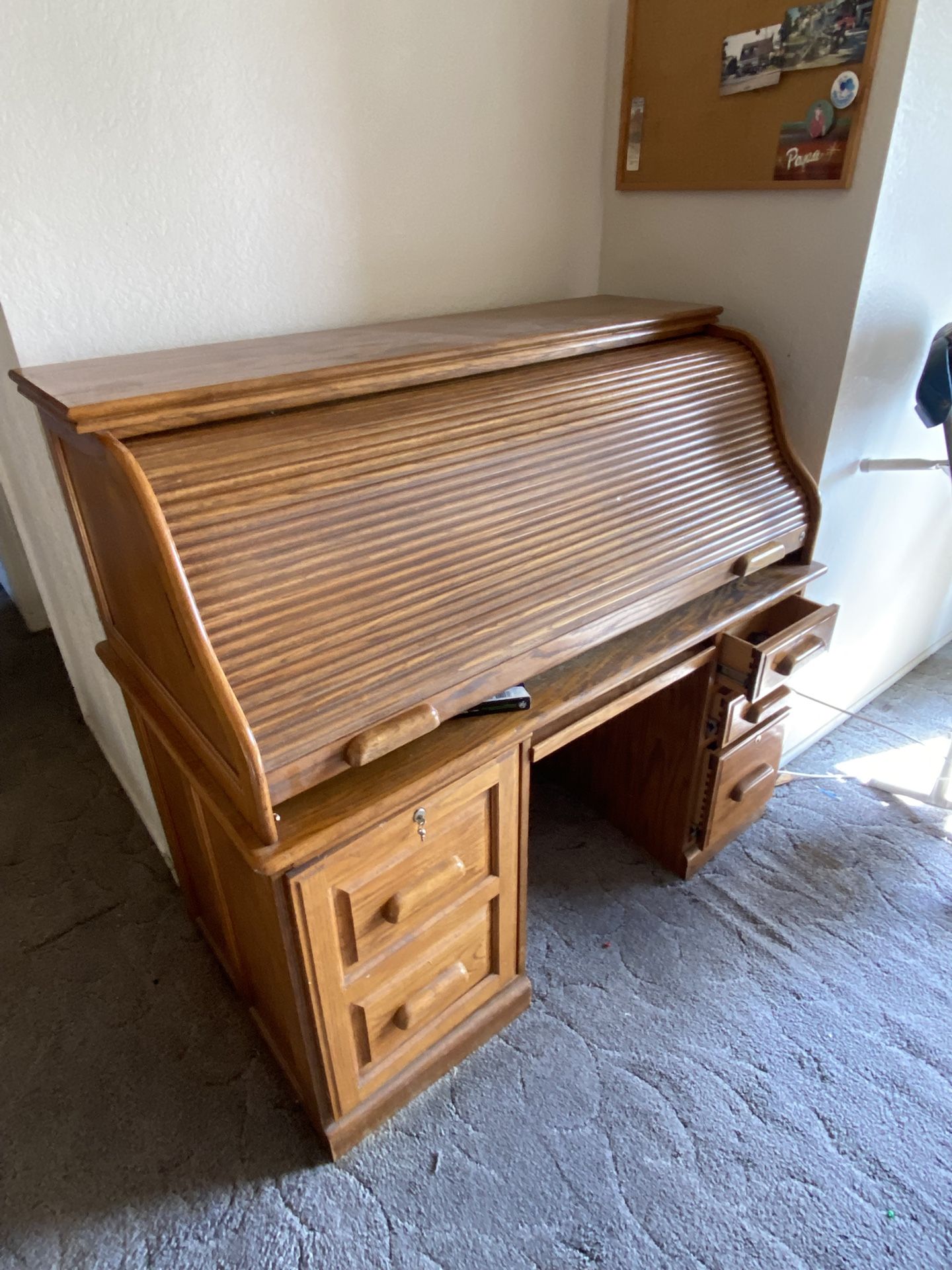 Vintage Desk And Pool Table 