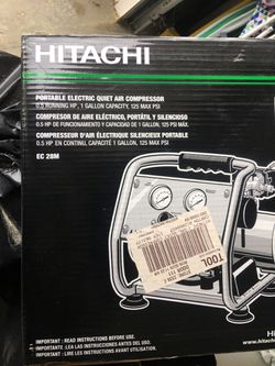 Hitachi 1 gal air compressor new in box