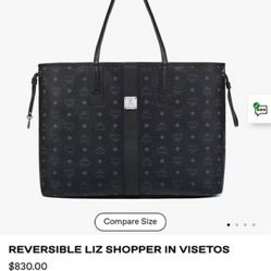 MCM Reversible Liz Shopper in Visetos