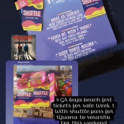 GA 4 Wristbands & 4 Shuttle Passes For Sale DM For Price