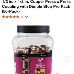 1/2 To 1/2 Press Coupling 