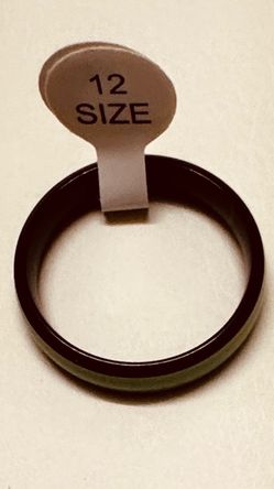 Black Band Ring Size 12