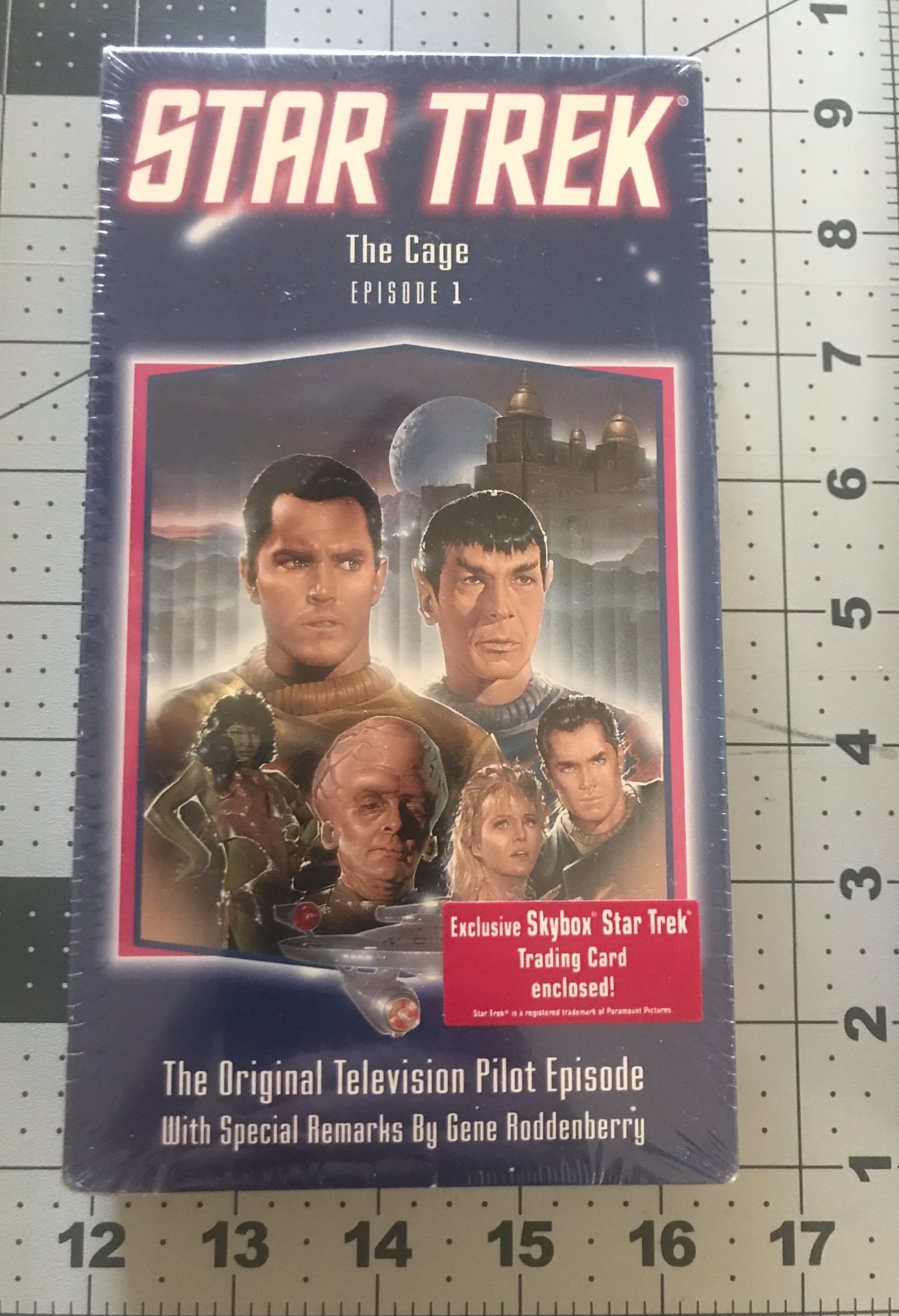 Brand NEW Sealed Star Trek The Cage Episode 1  VHS w/Skybox trading card