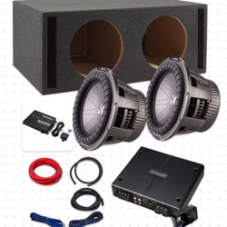 NEW POWERFUL BASS PACKAGE KICKER Q CLASS INSTALLED