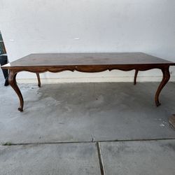 8ft Wood Table With Extenders