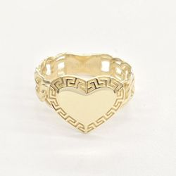 10kt Real Gold Heart Shaped Ring 