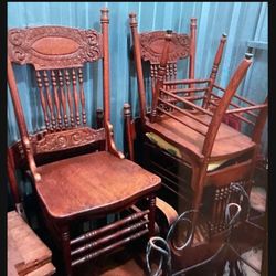 Set Of 6 Chairs Antique Please Check My Other Listings 