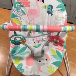 Bright Starts Baby Bouncer • Soothing Vibrations • Infant Seat • Removable Toy Bar