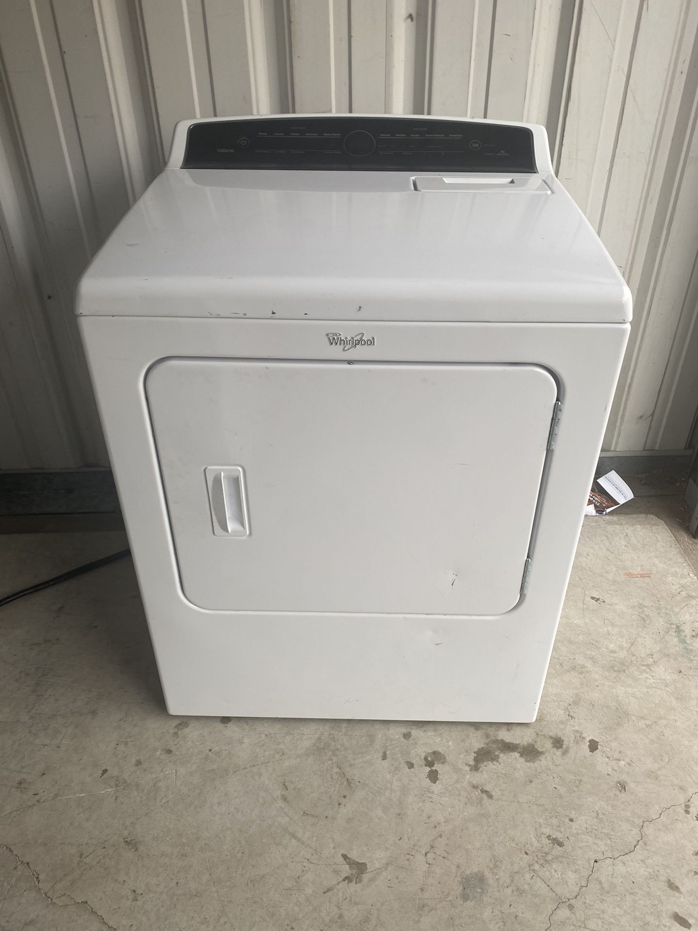 Whirlpool Electric Dryer With Steam Function 