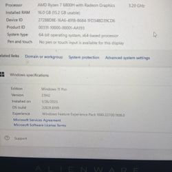 Alienware M17R5 AMD5800h 3060
